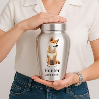 Urna per Cane Personalizzata in Acciaio Inox –...