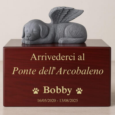 Urna per Cane Personalizzata in Legno –...