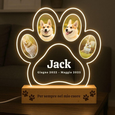Regalo Ricordo per Cane Personalizzato con...